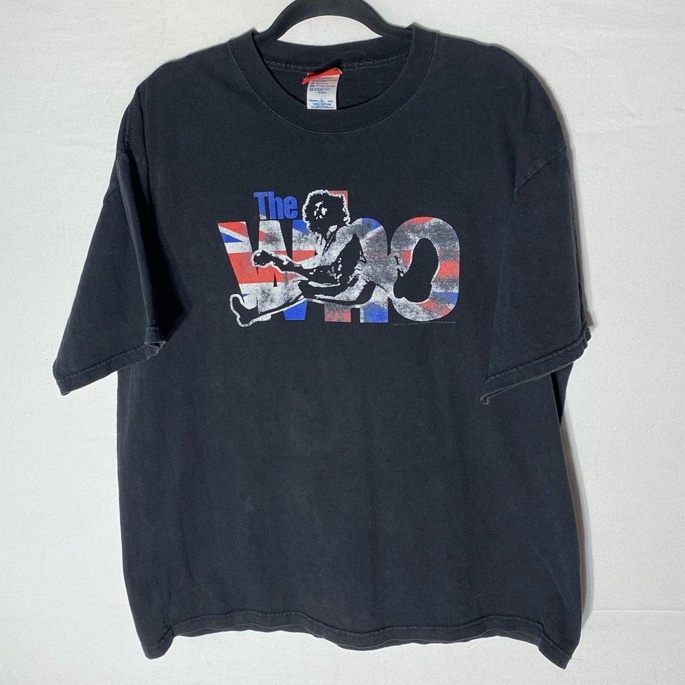 Vintage 2006 Bravado The Who Washed Black Graphic Tour Tee Band Tee T Shirt XL